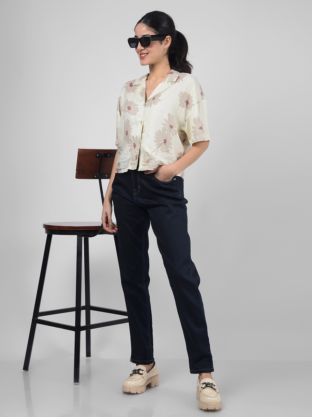 Numero Uno Women Solid Dark Blue Jeans